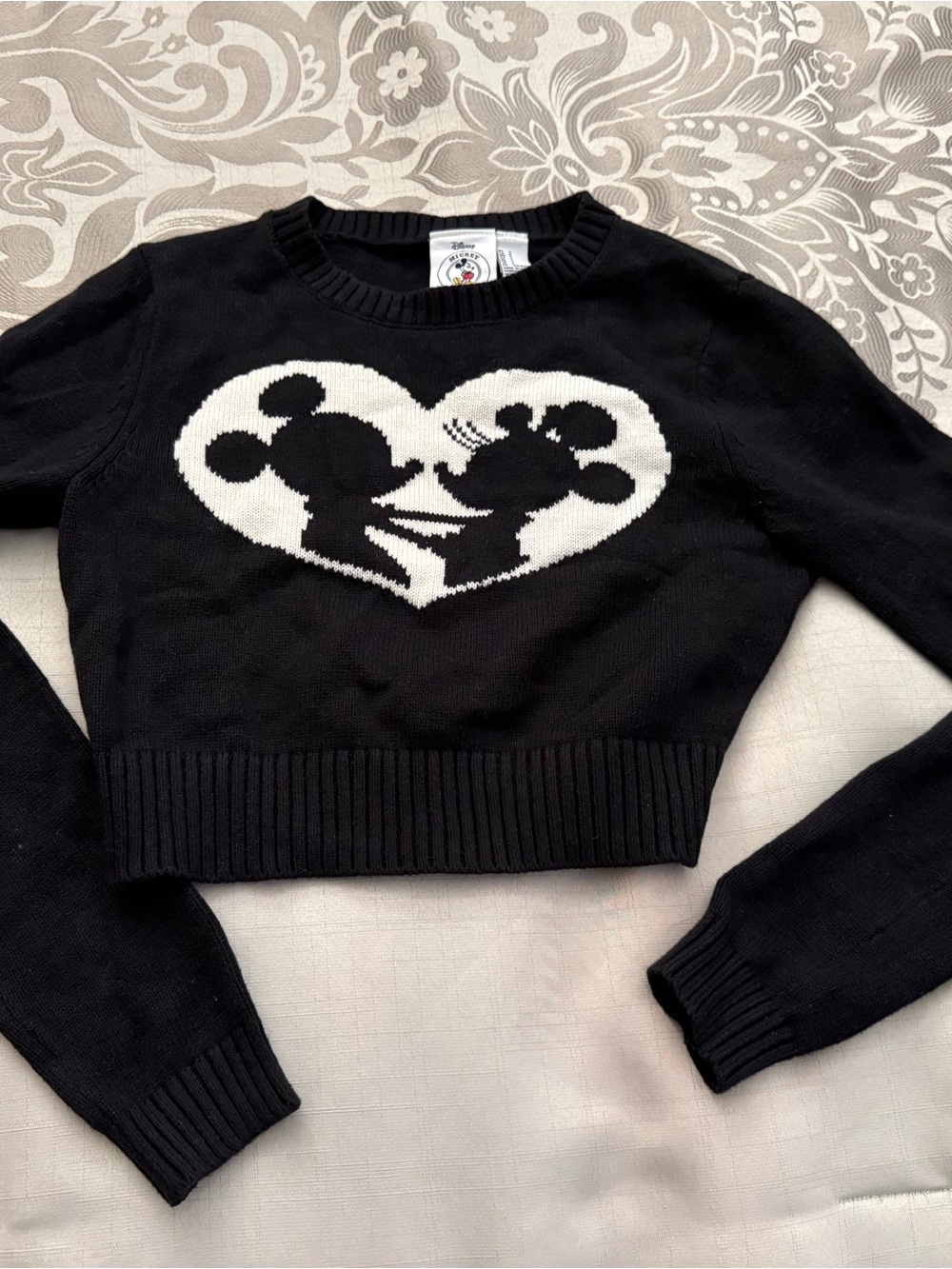Cropped F21 Disney sweater
